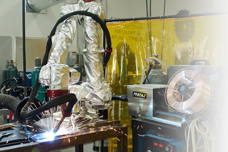 Welding robot in the FUSE Maker Space